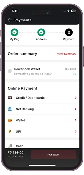 Powerlook Wallet Integration
